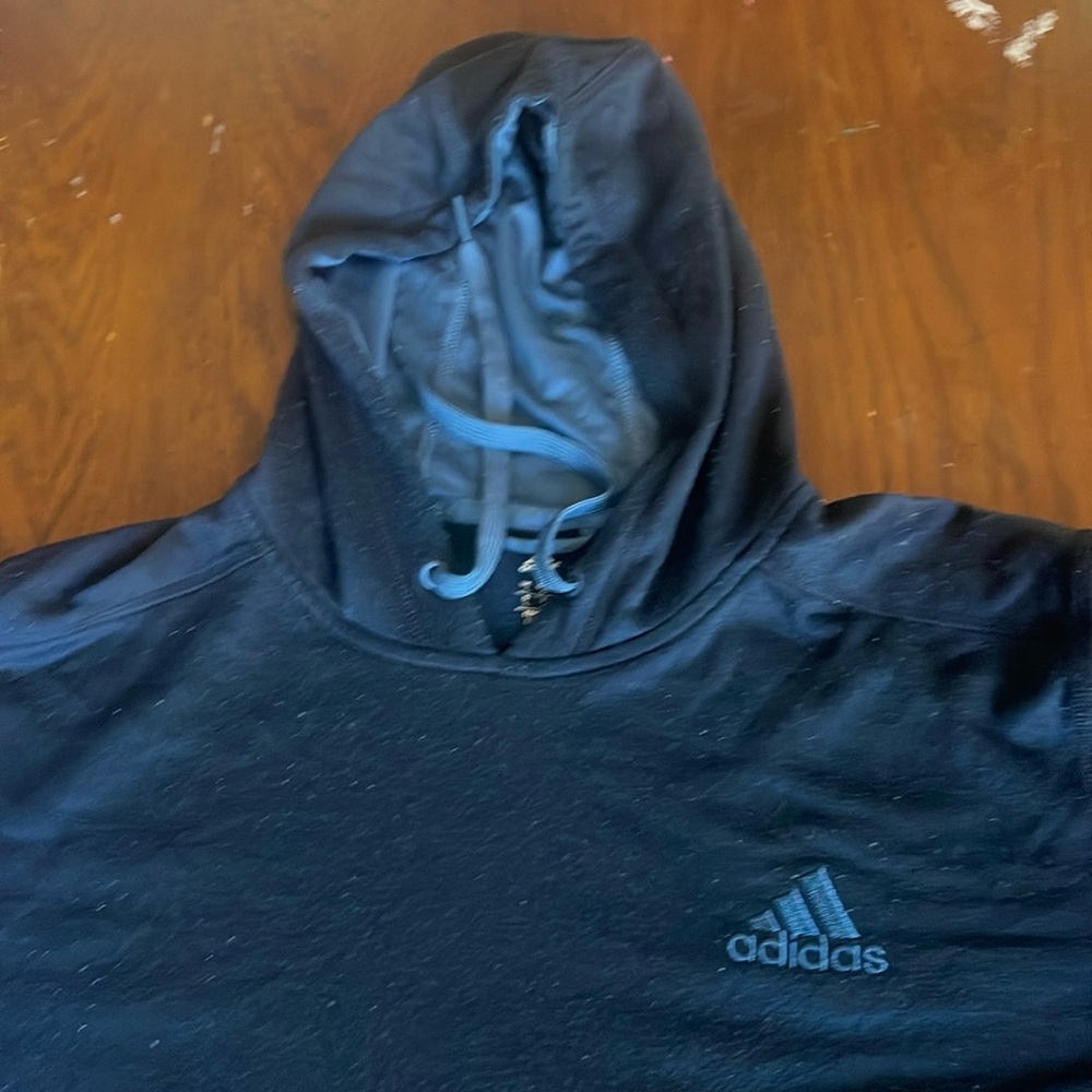 Large adidas climawarm Blue hoodie